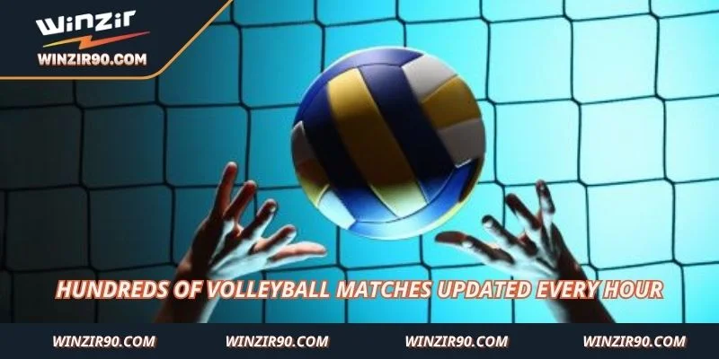Hundreds of volleyball matches updated every hour