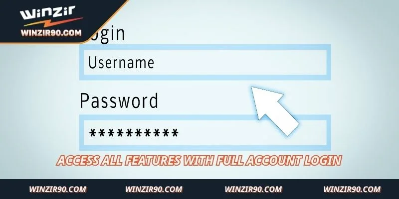 Access all features with full account login