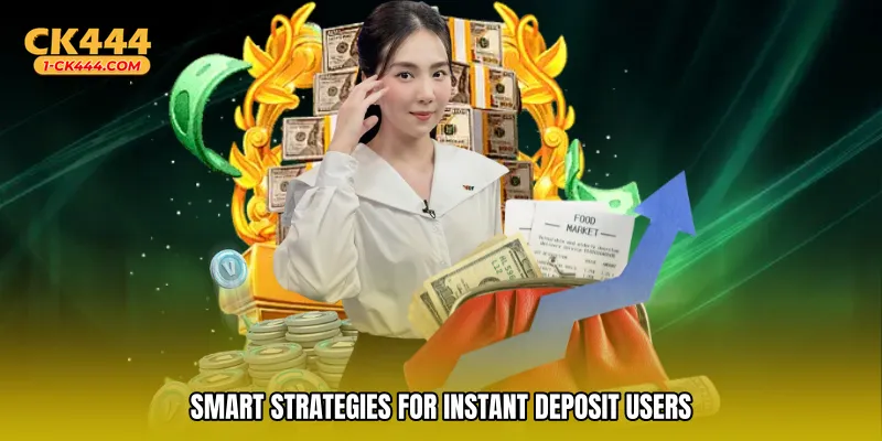 Smart strategies for instant deposit users